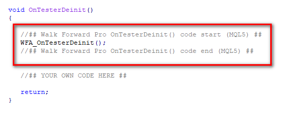 MQL5 OnTesterDeinit() Code