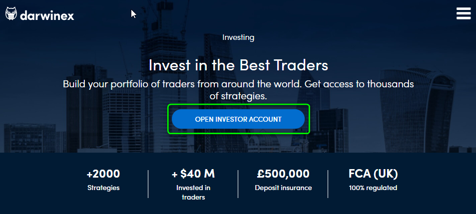 Darwinex - Open Investor Account