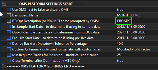 OMS Description Prompt